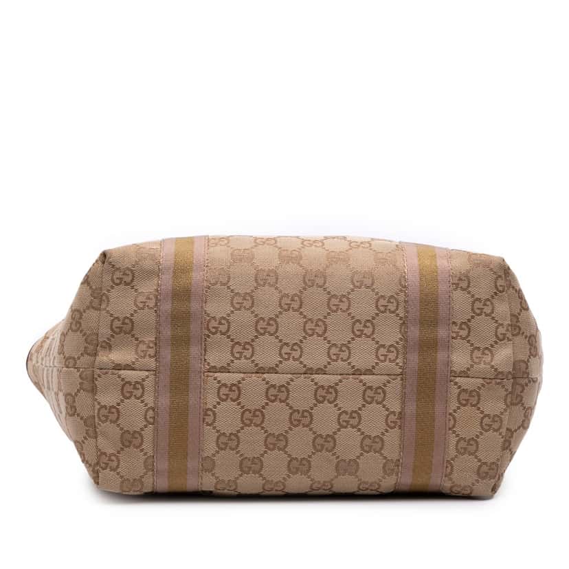 Gucci GG Canvas Jolicoeur Tote Brown Canvas Good condition - Inside View