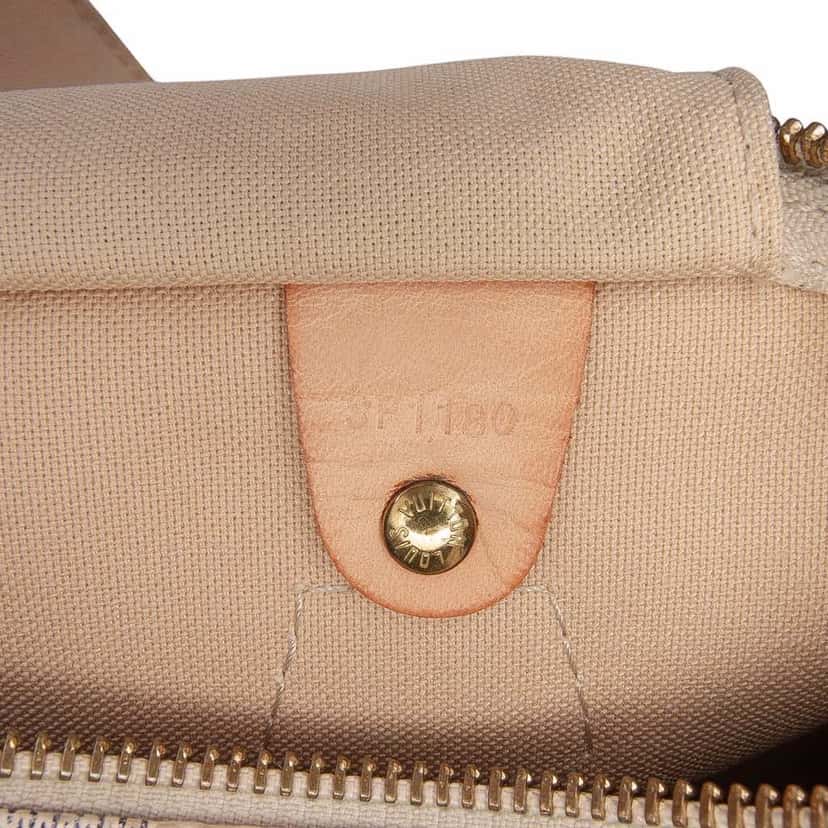 Louis Vuitton Damier Azur Speedy 30 White Canvas Good condition - Box View