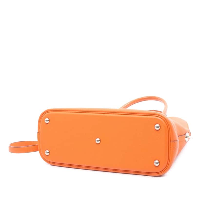 Hermès Clemence Bolide 31 Orange Leather Good condition - Inside View