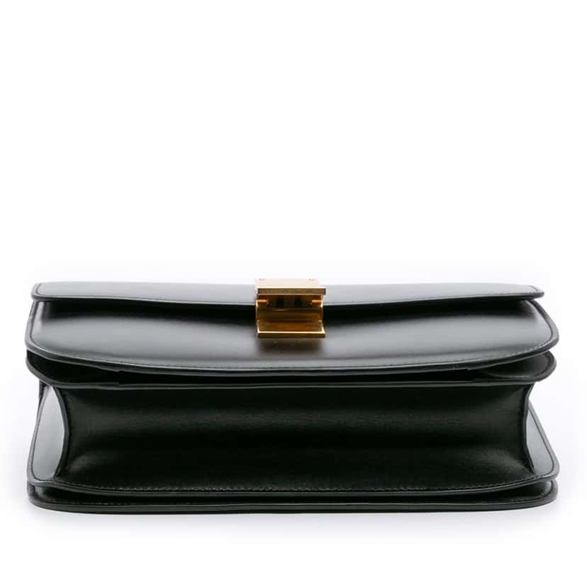 Celine Medium Calfskin Classic Box Black Leather Good condition - Inside View