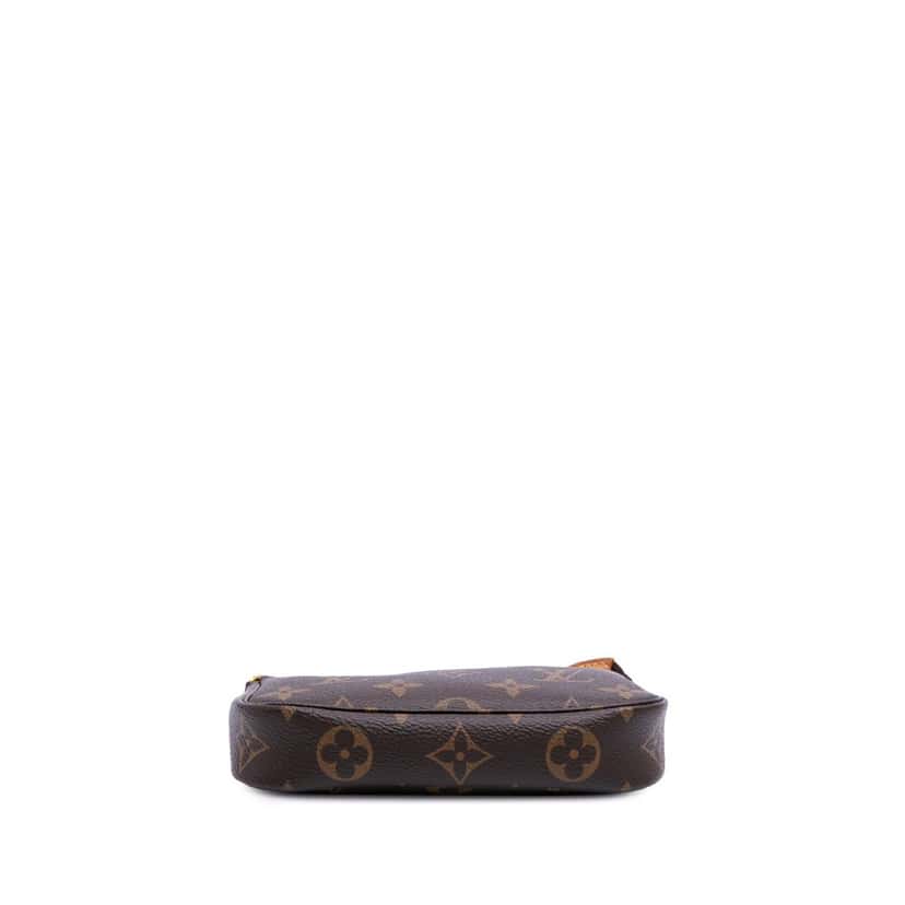 Louis Vuitton Monogram Mini Pochette Accessoires Brown Canvas Good condition - Inside View