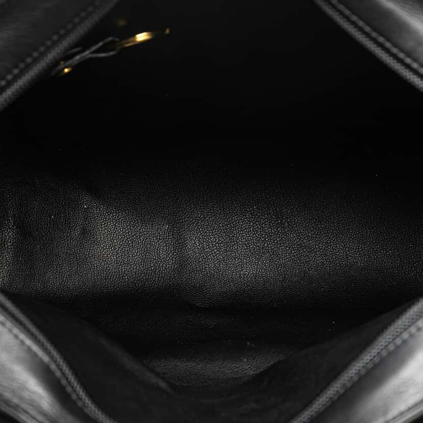 Dior Leather CD Logo Shoulder Bag Black Leather Good condition - Model View