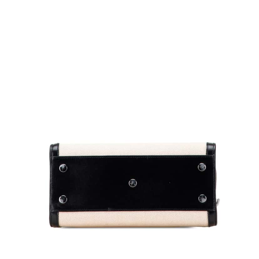 Saint Laurent Baby Canvas Sac De Jour Satchel White Canvas Good condition - Inside View