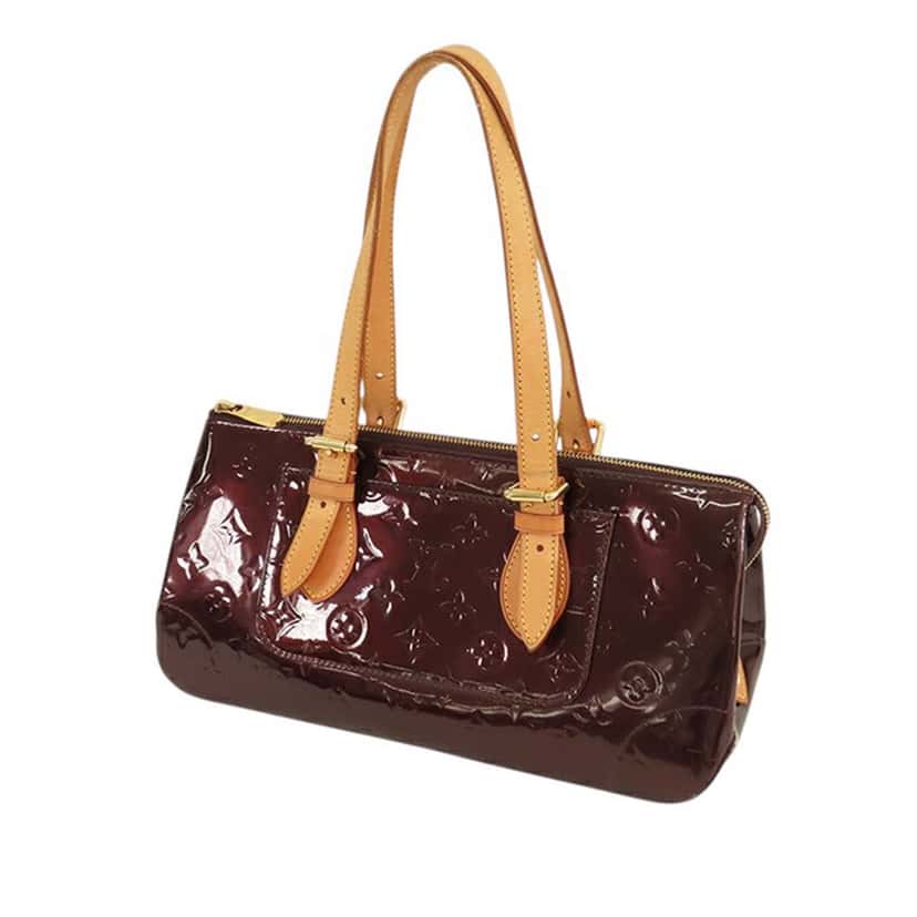 Louis Vuitton Monogram Vernis Rosewood Avenue Purple Leather Good condition - Back View