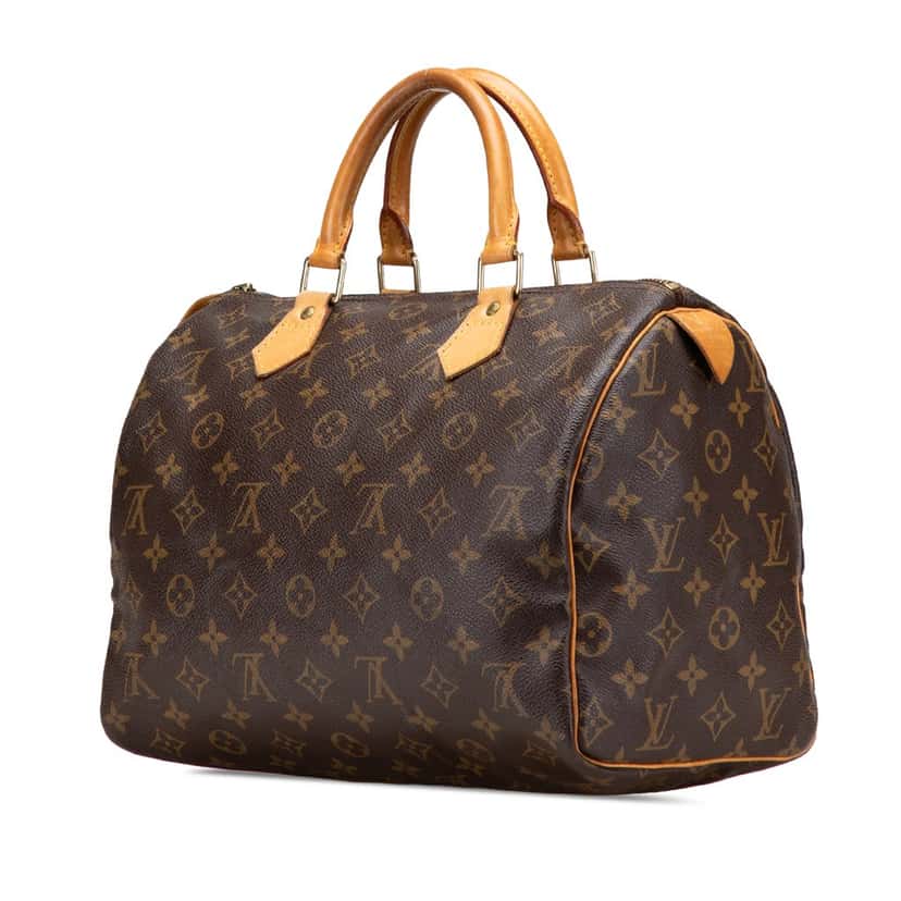 Louis Vuitton Monogram Speedy 30 Brown Canvas Good condition - Back View