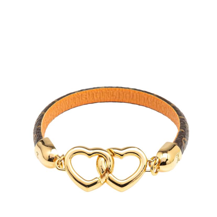 Louis Vuitton Monogram Say Yes Bracelet Brown Canvas Good condition - Front View