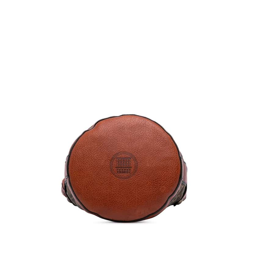 Fendi Zucca Canvas Palazzo Bucket Bag Brown Canvas Good condition - Inside View