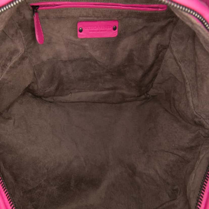 Bottega Veneta Nappa Intrecciato Cube Shoulder Bag Pink Leather Good condition - Model View