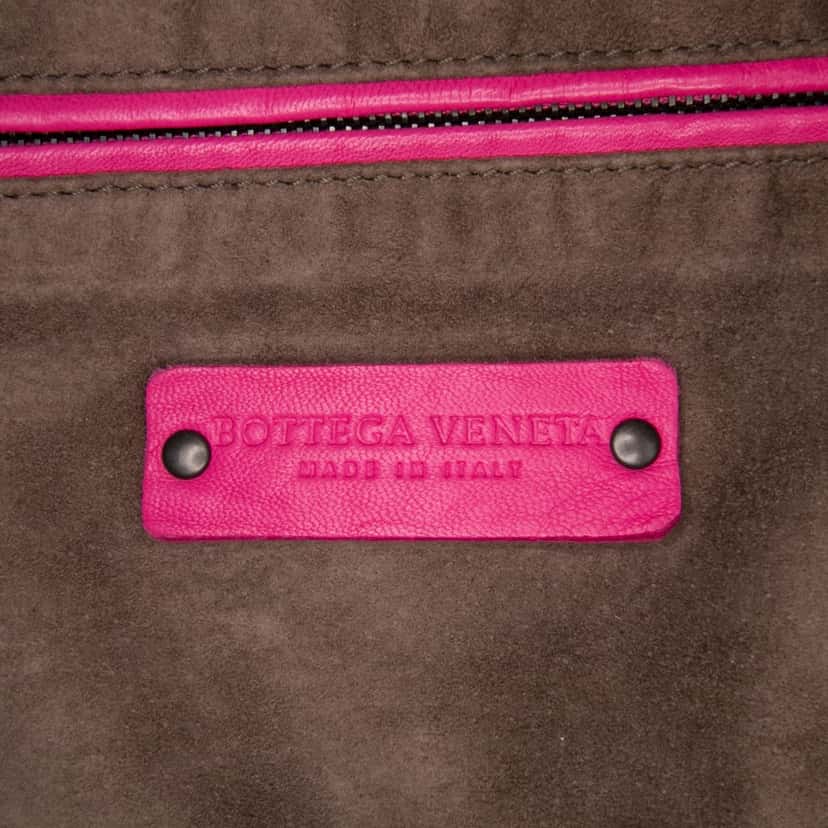 Bottega Veneta Nappa Intrecciato Cube Shoulder Bag Pink Leather Good condition - Box View