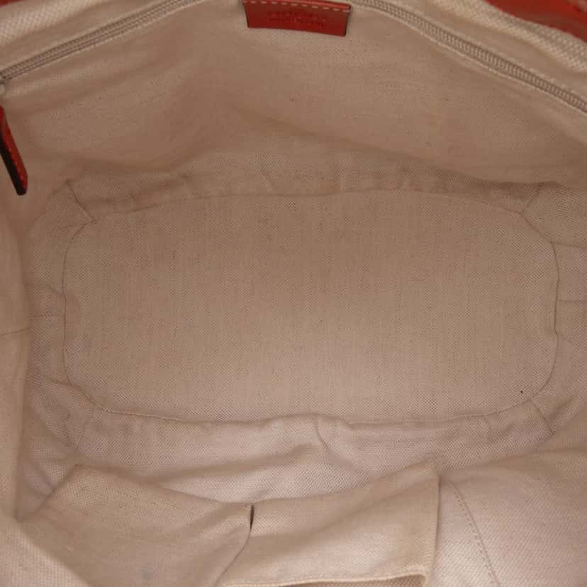 Gucci Guccissima Sukey Satchel Orange Leather Fair condition - Model View