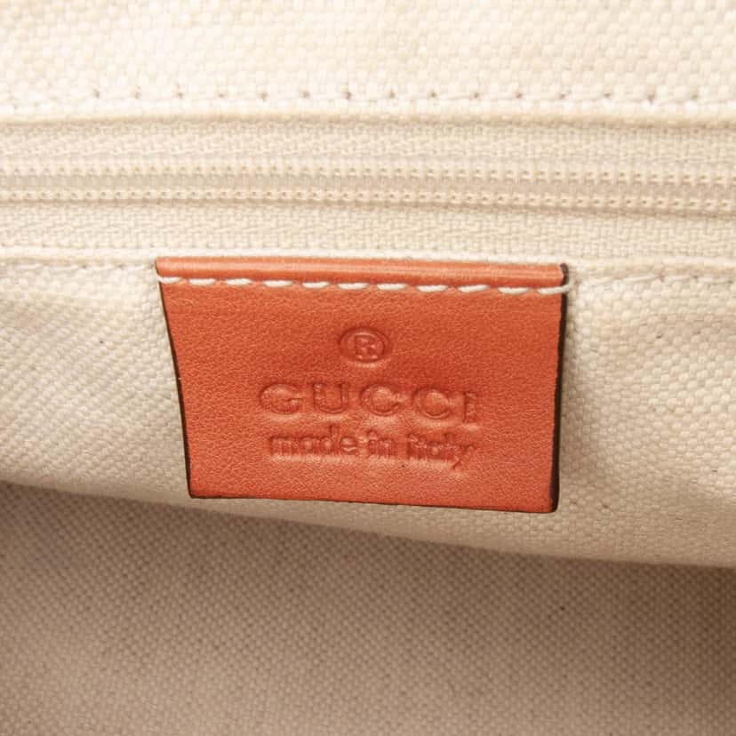 Gucci Guccissima Sukey Satchel Orange Leather Fair condition - Box View