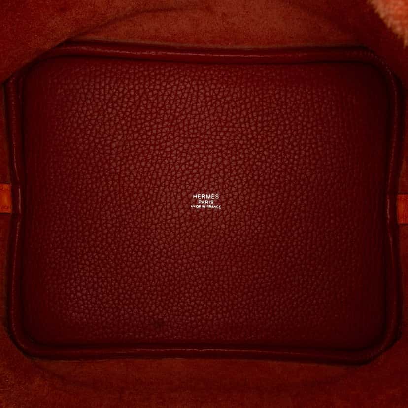 Hermès Bicolor Clemence Picotin Lock 22 Brown Leather Good condition - Model View