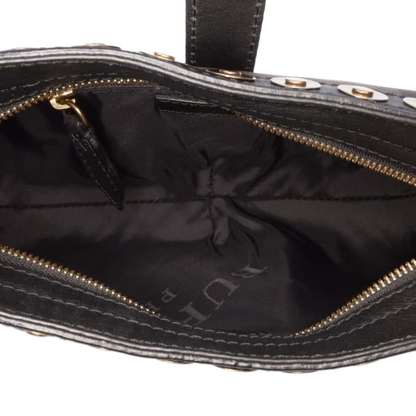 Burberry Smoke Check Studded Coated Canvas Cadet Satchel Brown Canvas Good condition - Model View