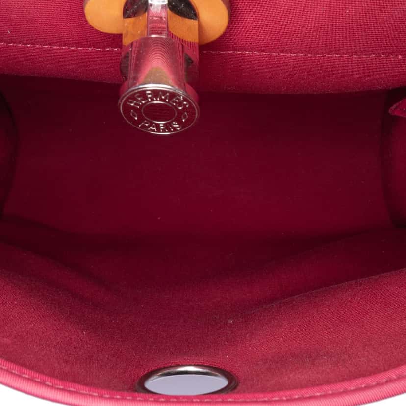 Hermès Toile Herbag Zip 31 Red Canvas Good condition - Box View