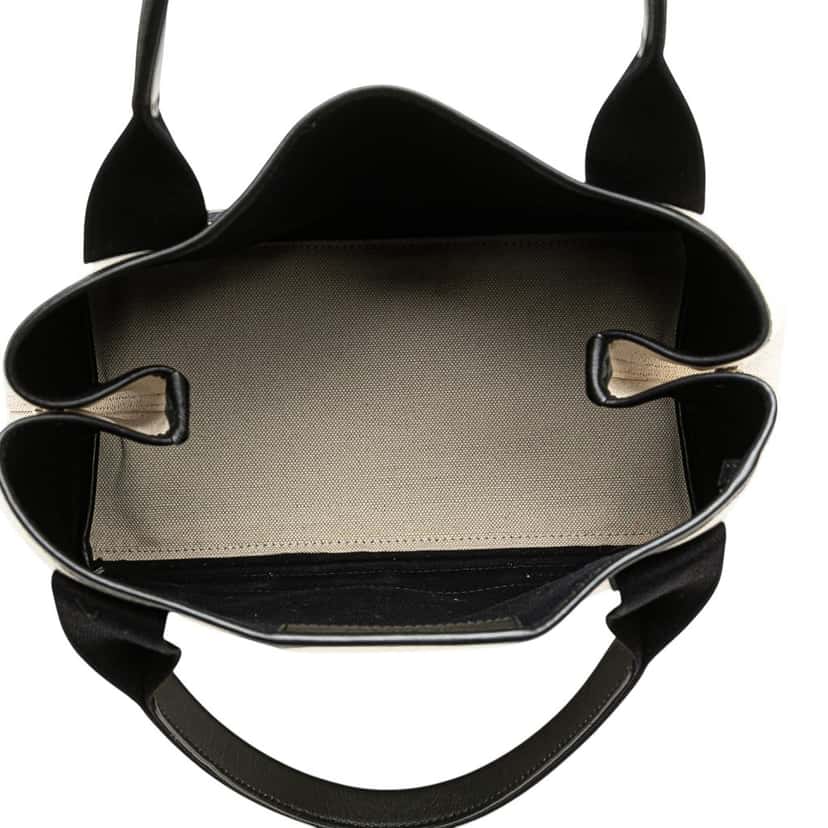 Balenciaga Canvas Navy Cabas Tote S White Canvas Good condition - Model View