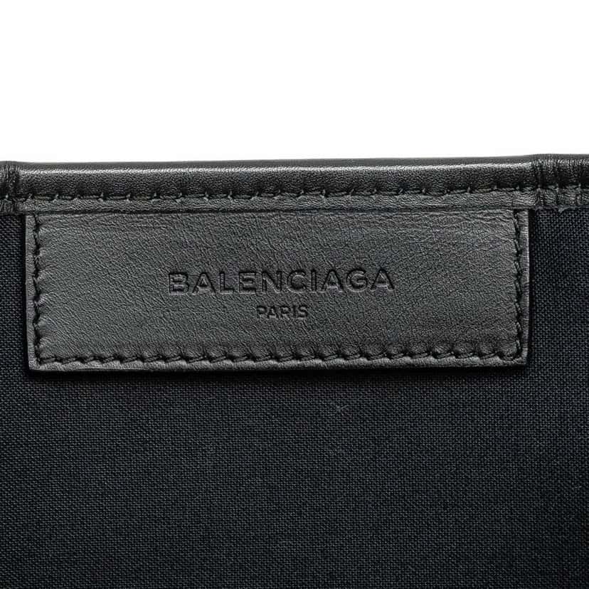 Balenciaga Canvas Navy Cabas Tote S White Canvas Good condition - Box View