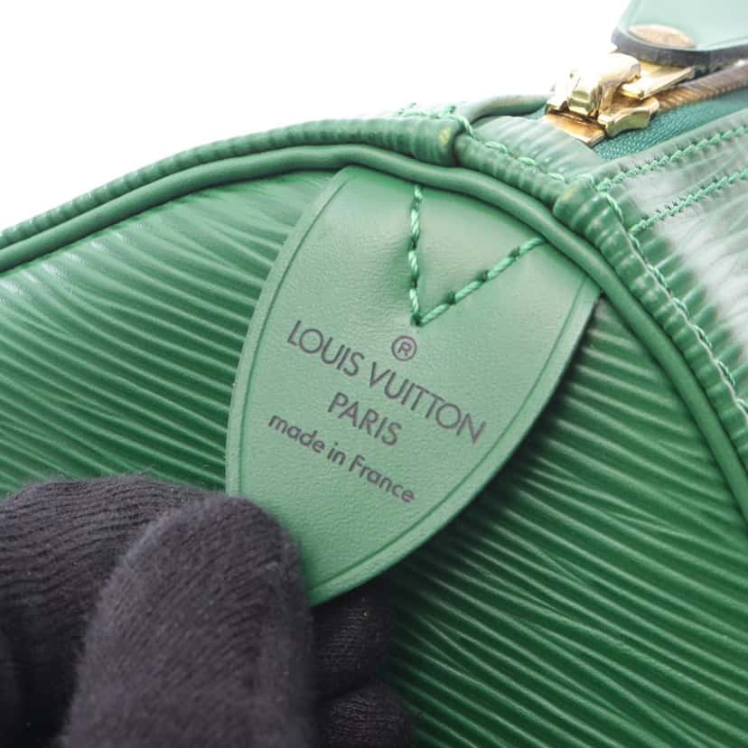 Louis Vuitton Epi Speedy 25 Green Leather Good condition - Box View