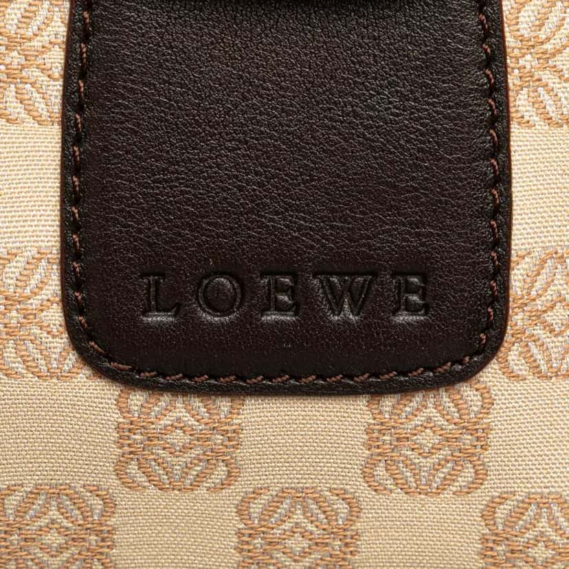 Loewe Anagram Canvas Senda Handbag Brown Canvas Good condition - Box View