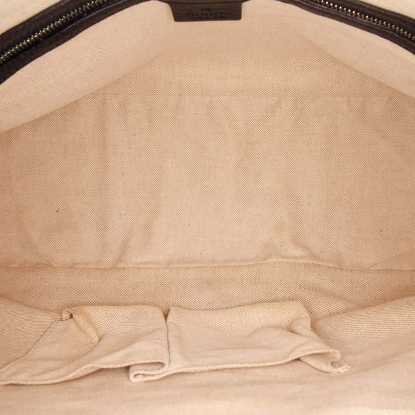 Gucci Diamante Canvas Catherine Dome Satchel Brown Canvas Good condition - Model View