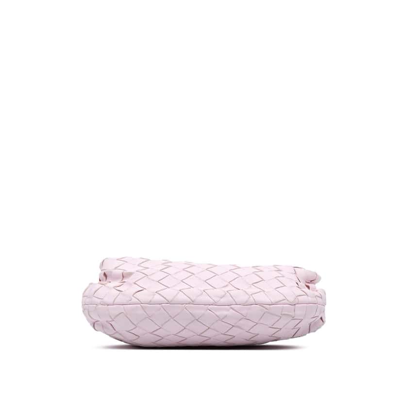 Bottega Veneta Mini Nappa Intrecciato Jodie Pink Leather Good condition - Inside View