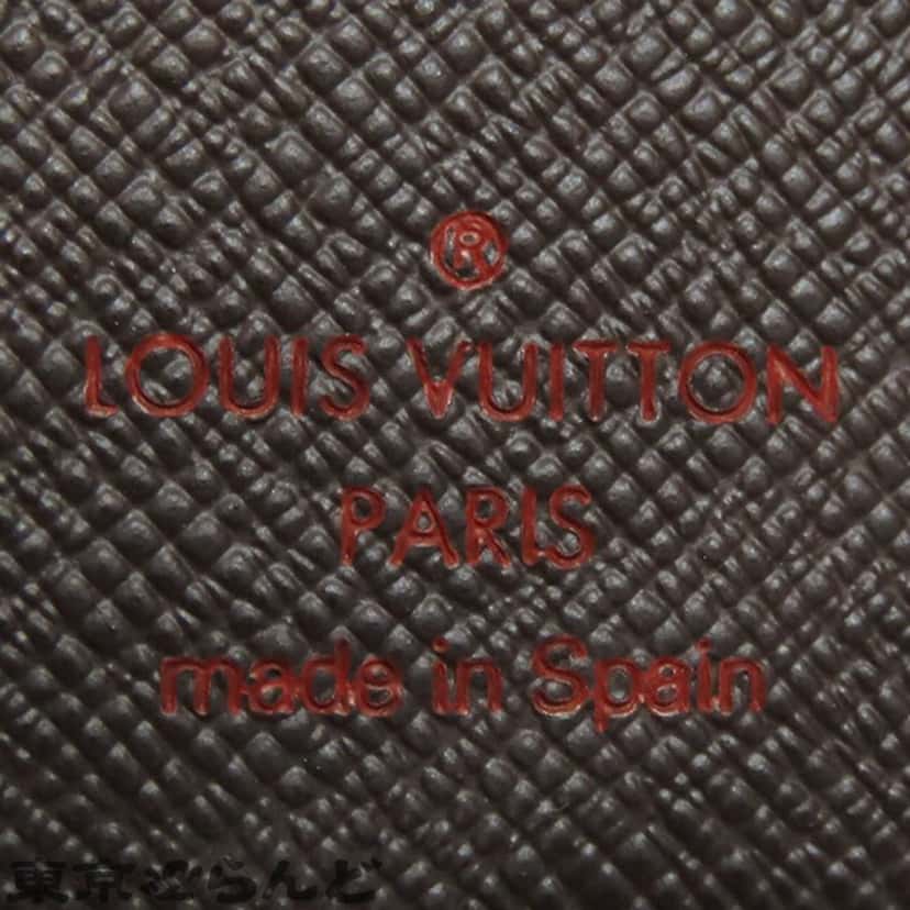 Louis Vuitton Damier Ebene Marco Wallet Brown Canvas Good condition - Box View