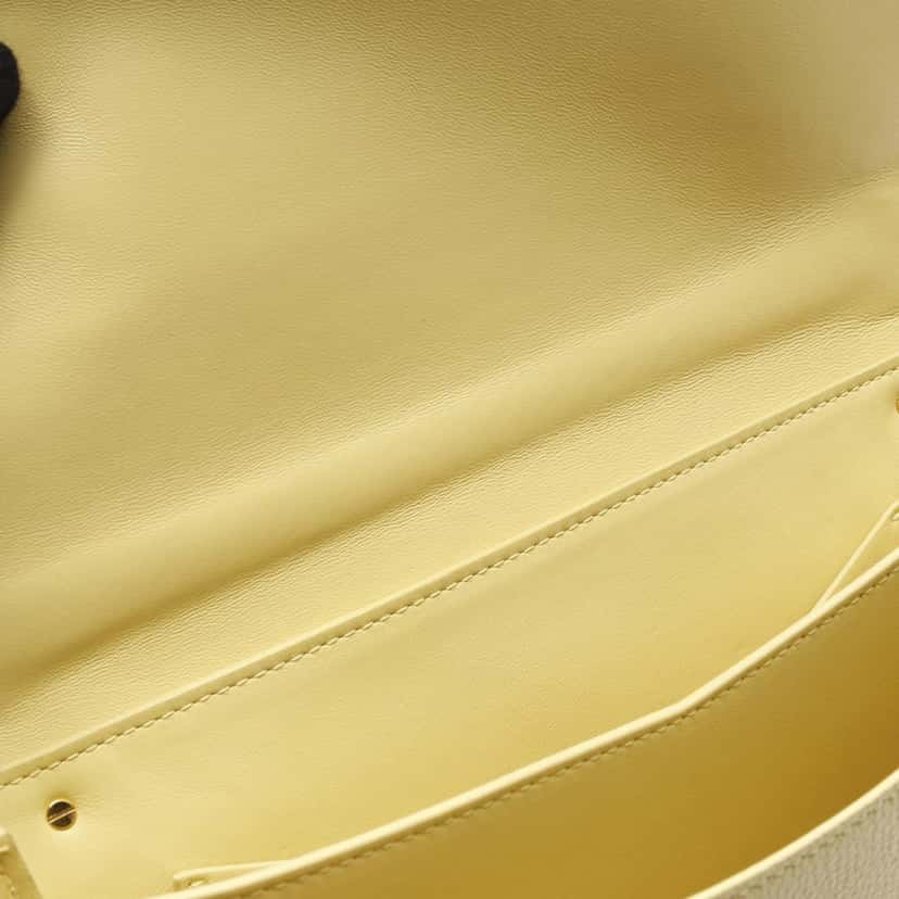 Bottega Veneta Medium Leather Mount Envelope Chain Bag Yellow Leather Good condition - Box View