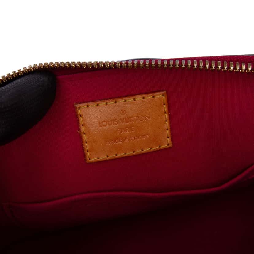 Louis Vuitton Monogram Vernis Alma BB Red Leather Good condition - Box View