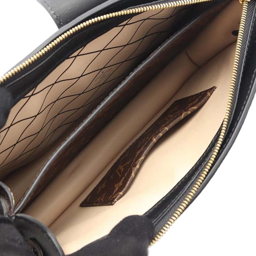 Louis Vuitton Monogram Reverse Trunk Clutch Brown Canvas Good condition - Inside View