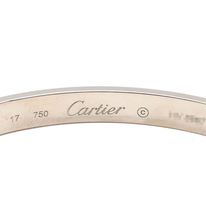 Cartier 18K White Gold Love Bracelet Silver White Gold Good condition - Model View