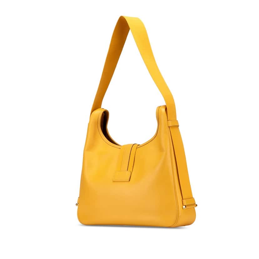 Hermès Courchevel Tsako Yellow Leather Good condition - Back View