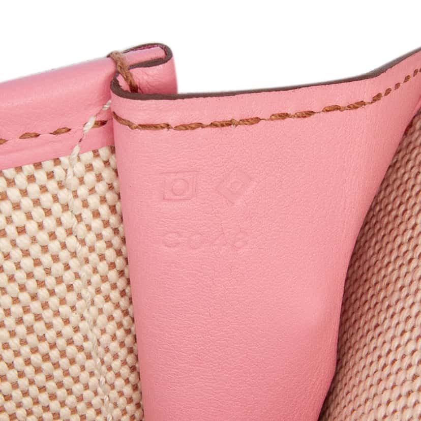 Hermès Swift Jige PM Pink Leather Good condition - Box View