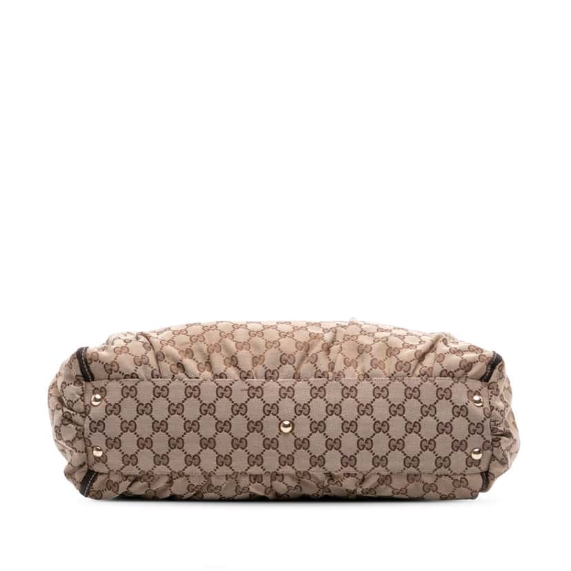 Gucci GG Canvas Abbey D Ring Tote Brown Canvas Good condition - Inside View