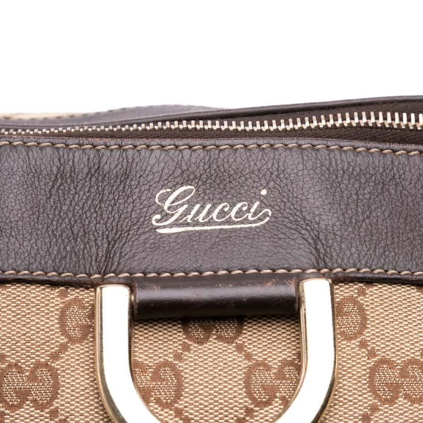 Gucci GG Canvas Abbey D Ring Tote Brown Canvas Good condition - Box View