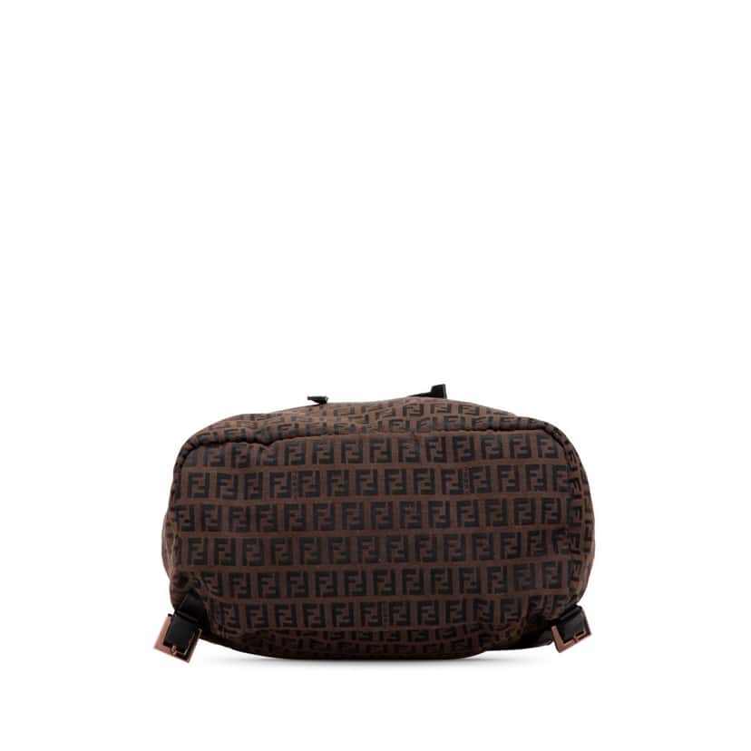Fendi Zucchino Canvas Backpack Brown Canvas Good condition - Inside View