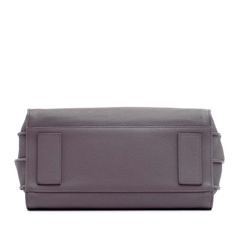 Saint Laurent Small Grained Calfskin Supple Sac De Jour Satchel Grey Leather Good condition - Inside View