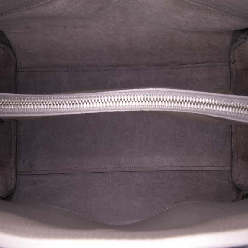 Saint Laurent Small Grained Calfskin Supple Sac De Jour Satchel Grey Leather Good condition - Model View