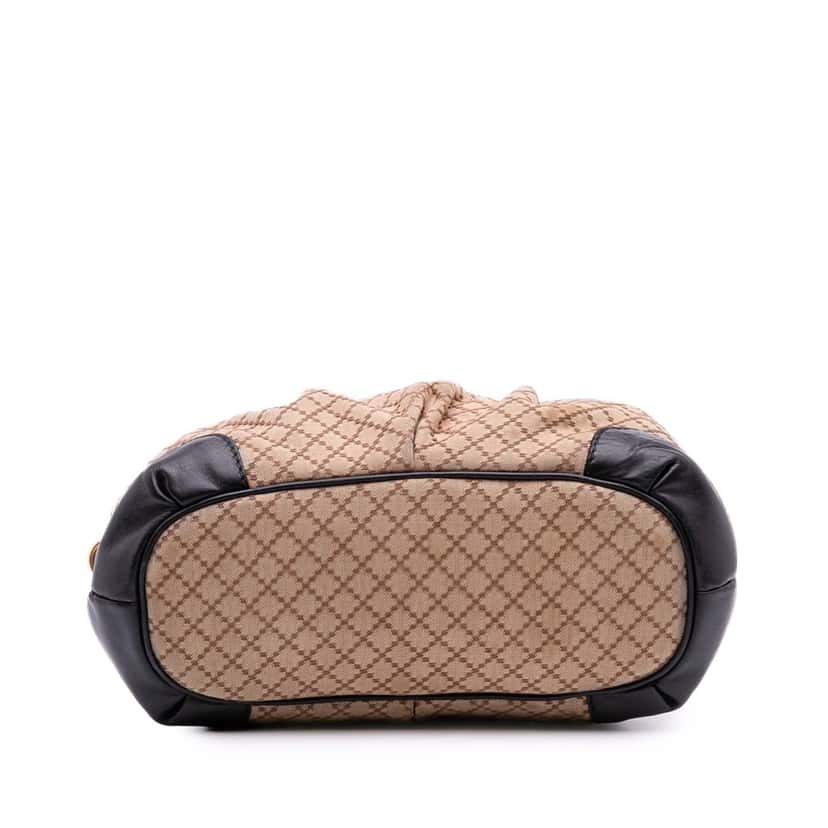 Gucci Diamante Canvas Sukey Satchel Brown Canvas Good condition - Inside View
