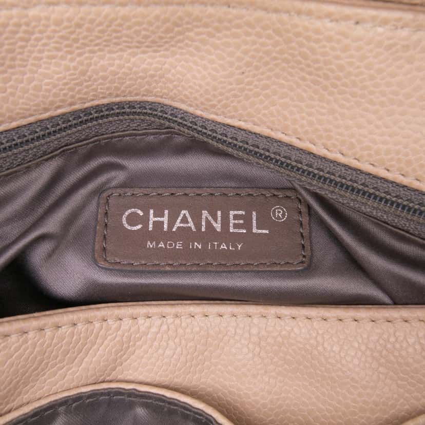 Chanel Caviar Coco Rider Flap Brown Leather Fair condition - Box View