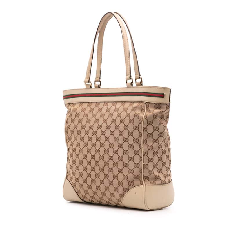 Gucci GG Canvas Mayfair Tote Brown Canvas Good condition - Back View