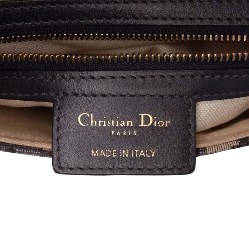 Dior Oblique Canvas Saddle Bag Blue Canvas Good condition - Box View