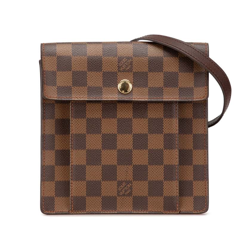 Louis Vuitton Damier Ebene Pimlico Brown Canvas Good condition - Front View