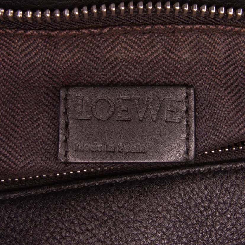 Loewe Medium Calfskin Polka Dot Puzzle Satchel Black Leather Good condition - Box View