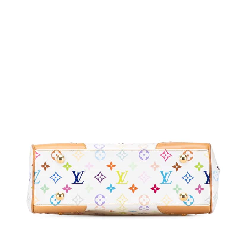 Louis Vuitton Monogram Multicolore Beverly MM White Canvas Good condition - Inside View