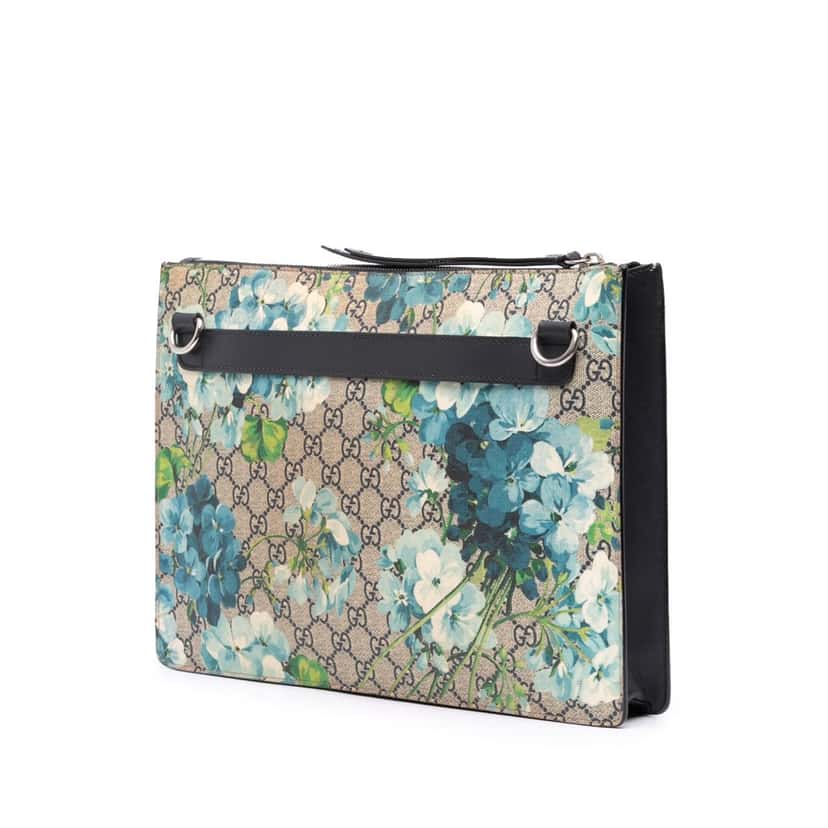 Gucci GG Supreme Blooms Crossbody Brown Canvas Good condition - Back View
