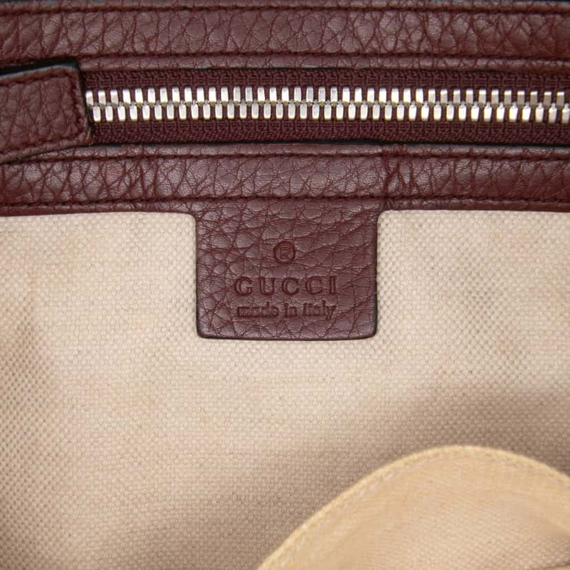 Gucci Leather Soho Crossbody Red Leather Good condition - Box View