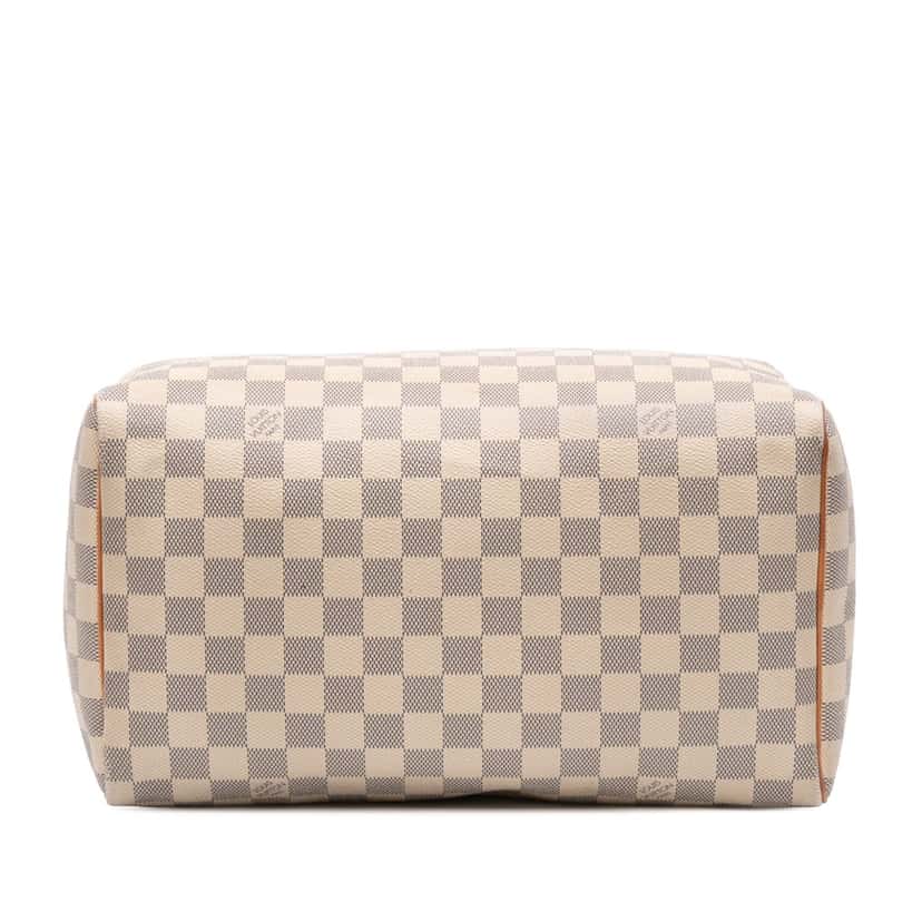 Louis Vuitton Damier Azur Speedy 30 White Canvas Fair condition - Inside View