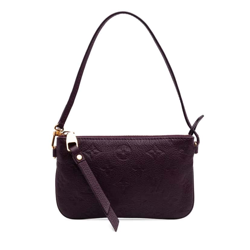 Louis Vuitton Monogram Empreinte Citadine Pochette Purple Leather Good condition - Front View