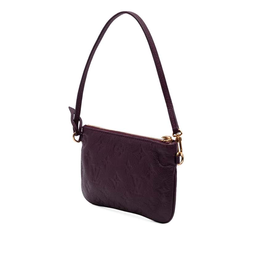 Louis Vuitton Monogram Empreinte Citadine Pochette Purple Leather Good condition - Back View