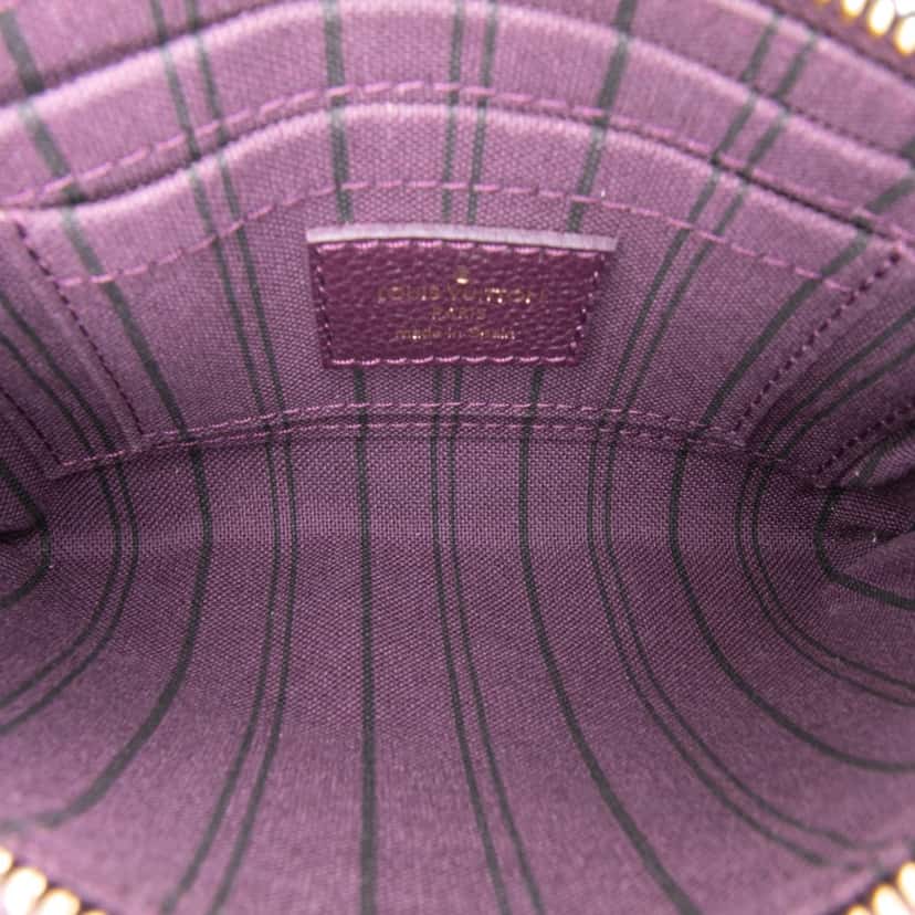Louis Vuitton Monogram Empreinte Citadine Pochette Purple Leather Good condition - Model View