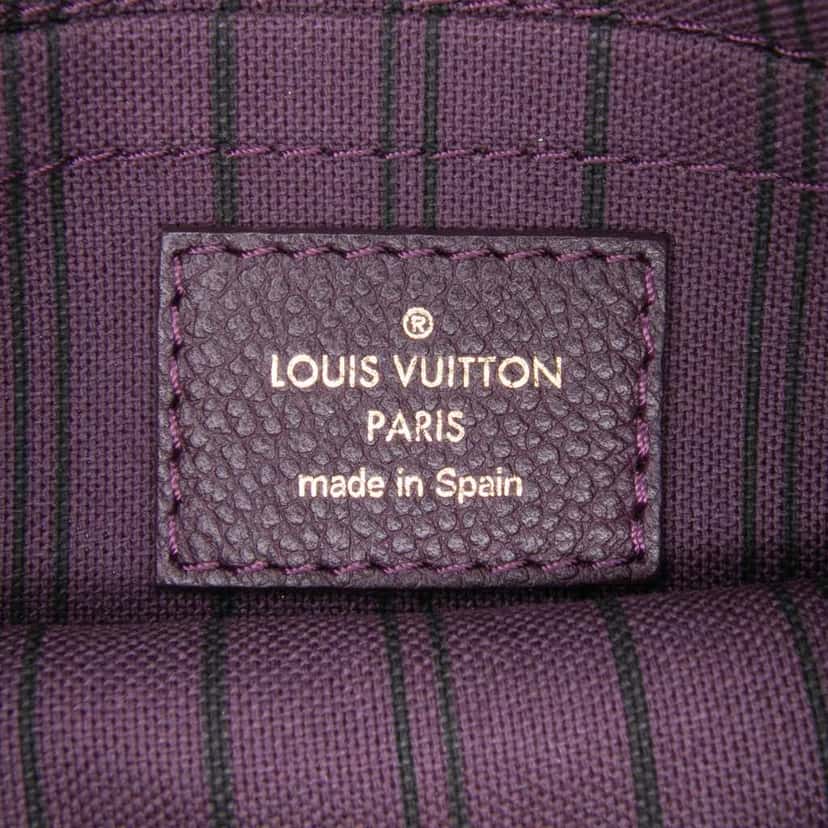 Louis Vuitton Monogram Empreinte Citadine Pochette Purple Leather Good condition - Box View